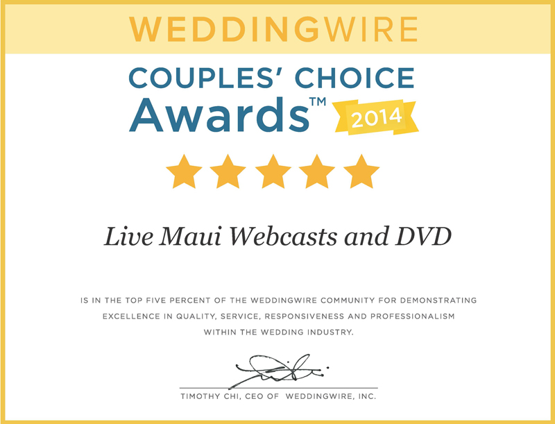 WeddingWire Couple's Choice Award